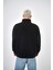 Erkek The Last Rebel Baskılı Yarım Fermuarlı Oversize Sweatshirt Ekru 4