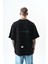 Erkek Greatest Nakışlı Oversize T-Shirt Siyah 3