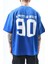 Erkek Ninety Baskılı Oversize T-Shirt Saks 4
