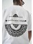 Erkek Minimalism Series Nakışlı Oversize T-Shirt Beyaz 5