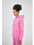 Kadın Basic Oversize Hoodie Pembe 2