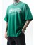 Erkek California Baskılı Oversize T-Shirt Nefti 4