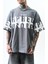 Erkek Orpheus Baskılı Oversize T-Shirt Füme 4