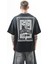Erkek Guns Roses Baskılı Oversize T-Shirt Siyah 1