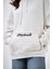 Kadın Want From Us Yazılı Oversize Hoodie Ekru 5
