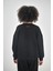 Kadın Basic Oversize Sweatshirt Lacivert 3