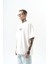 Erkek Memory Baskılı Oversize T-Shirt Beyaz 2