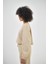 Kadın Basic Oversize Crop Sweatshirt Siyah 3