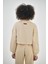 Kadın Basic Oversize Crop Sweatshirt Siyah 4