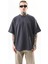 Erkek Just Hold Nakışlı Oversize T-Shirt Füme 2