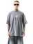 Erkek 13 Baskılı Oversize T-Shirt Füme 2