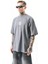 Erkek 13 Baskılı Oversize T-Shirt Füme 3
