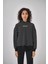 Kadın Minimalism Series Nakışlı Oversize Hoodie Ekru 2