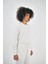 Kadın Basic Oversize Crop Sweatshirt Siyah 2