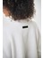 Kadın Basic Oversize Crop Sweatshirt Siyah 5
