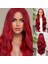 Kızıl Fiber Sentetik Ekstra Uzun Tül Peruk 1