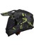 Pıoner 2 Crazy Mat Siyah-Gri-Neon Sarı Kask 2