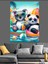 Havuzda Koala ve Panda Dekoratif Kanvas - Mdf Ahşap Tablo 2