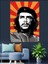 Che Guevara Portresi Dekoratif Kanvas - Mdf Ahşap Tablo 4
