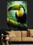 Tropik Tukan Kuşu Dekoratif Kanvas - Mdf Ahşap Tablo 2