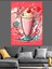 Çilekli Milkshake Dekoratif Kanvas - Mdf Ahşap Tablo 3