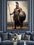 Mızraklı Spartalı Dekoratif Kanvas - Mdf Ahşap Tablo 3
