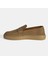 Erkek Bej Slip-On Nubuk Deri Loafer 3