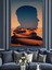 Çölde Siluetler Dekoratif Kanvas - Mdf Ahşap Tablo 3