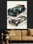 Retro Klasik Araba Dekoratif Kanvas - Mdf Ahşap Tablo 3