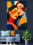 Sarılma ve Soyut Sanat Dekoratif Kanvas - Mdf Ahşap Tablo 2