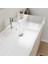 Plan Tezgah Üstü Kare Lavabo , 100 x 45 Cm. ,beyaz 2