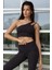 Asana Omuz Detay Spor Siyah Crop 1