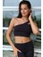 Asana Omuz Detay Spor Siyah Crop 2