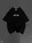 Baskılı Oversize T-Shirt - Siyah 4