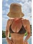 Ithal Camel Örgü Bucket Hasır Şapka 1