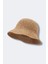 Ithal Camel Örgü Bucket Hasır Şapka 2