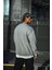 Kışlık Bisiklet Yaka Üç Iplik Basic Sweatshirt - Gri 2
