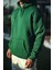 Üç Iplik Penye Kapşonlu Basic Sweatshirt - Haki 1