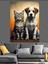 Dost Kedi ve Köpek Dekoratif Kanvas - Mdf Ahşap Tablo 4