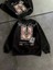 Kadın Bisiklet Yaka Baskılı Sweatshirt - Siyah 2