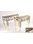 Seta Marble Dresuar Kahve 2li Set 99*29*73 - 93*27*70 cm 2