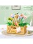 Yeni Yaratıcı Yapı Taşları Buket Ahşap Evler Monte Puzzle Çocuk Oyuncakları Süsler Hediye (Yurt Dışından) 1