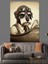 Uçuş Gözlüklü Köpek Dekoratif Kanvas - Mdf Ahşap Tablo 2