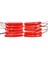 10 Adet Kırmızı Parmak Lamba 9 LED 12V 24V 2