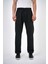 Erkek Regular Fit Bağcıklı Düz Paça Pantolon Siyah 1