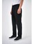 Erkek Regular Fit Bağcıklı Düz Paça Pantolon Siyah 2