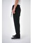 Erkek Regular Fit Bağcıklı Düz Paça Pantolon Siyah 3