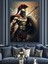 Mızraklı Gladyatör Dekoratif Kanvas - Mdf Ahşap Tablo 1