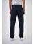 Erkek Regular Fit Bağcıklı Düz Paça Pantolon Lacivert 4