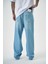 Erkek Washed Baggy Pantolon K.mavi 5